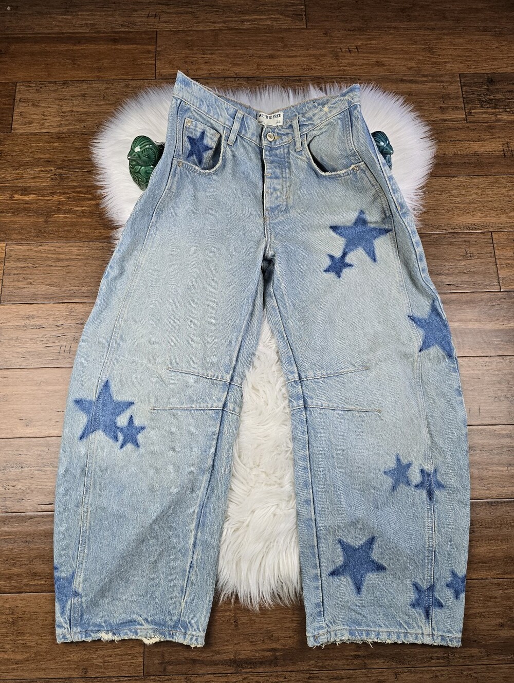Free People We The Free Star Barrel Jeans 26